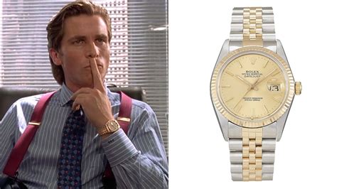 rolex patrick bateman|rolex datejust patrick bateman.